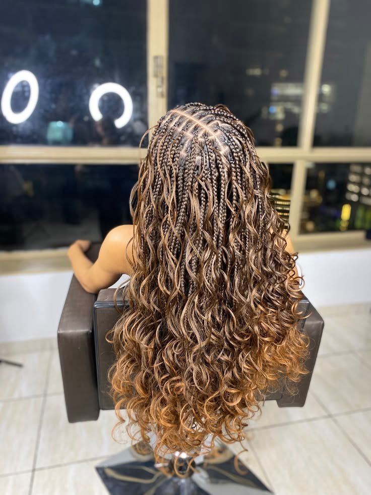 French Curly Braids