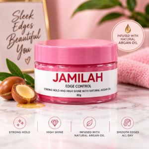 Jamilah Edge Control – Strong Hold & High Shine 80g